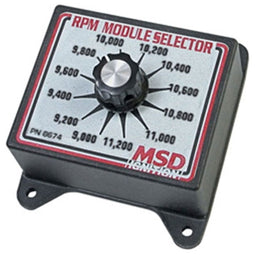 MSD Soft Touch Rev Limiter, 9,000-11,200 rpm, 200 rpm Increments RPM Module Selector MSD8674 Autofit