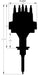 MSD Suit Chrysler Hemi 392 Electronic Distributor with Vacuum Advance MSD83891 Autofit
