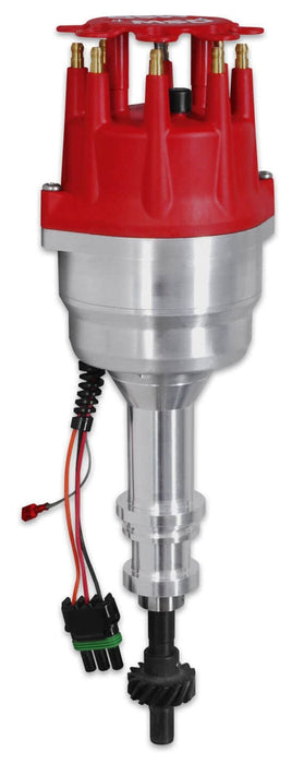 MSD Suit Ford 302-351C and 429-460. Will not fit late XD blocks Marine Pro-Billet Ready-To-Run Distributor with Iron Gear .510" Dia. (13mm) MSD8 Autofit