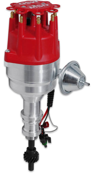 MSD Suit Ford 302-351C and 429-460. Will not fit late XD blocks Pro-Billet Ready-To-Run Distributor with Iron Gear .510" Dia. (13mm) MSD8350 Autofit