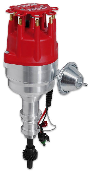 MSD Suit Ford 302-351C and 429-460. Will not fit late XD blocks Pro-Billet Ready-To-Run Distributor with Steel Gear .510" Dia. (13mm) MSD83501 Autofit