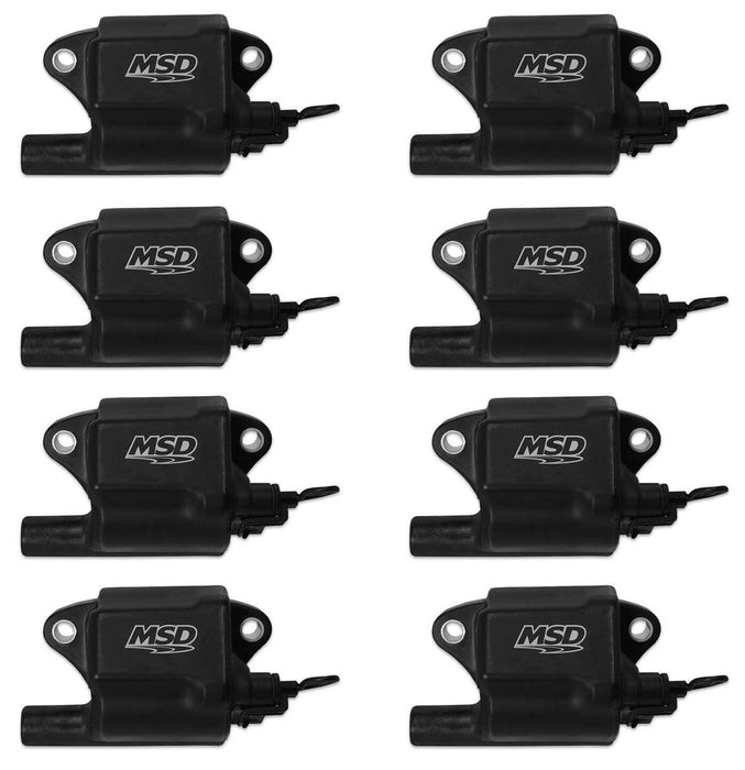 MSD Suit GM LS2/LS7 (Set Of 8) Multiple Spark Coil Kit - Black MSD828783 Autofit