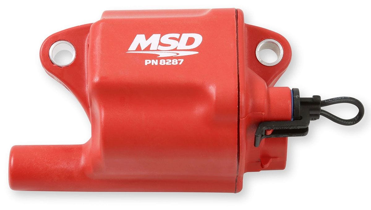 MSD Suit GM LS2/LS7 (Set Of 8) Multiple Spark Coil Kit - Red MSD82878 Autofit