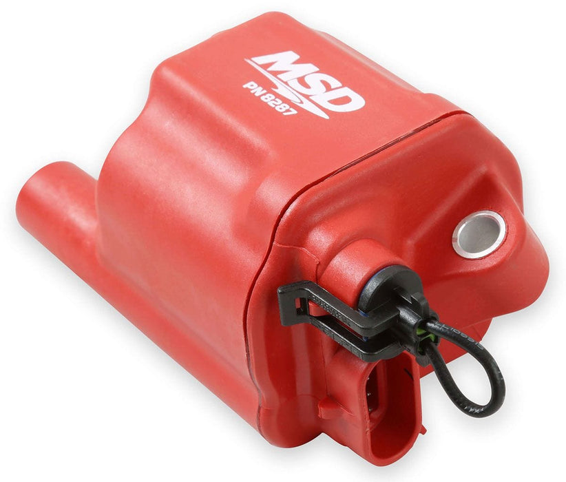MSD Suit GM LS2/LS7 (Set Of 8) Multiple Spark Coil Kit - Red MSD82878 Autofit