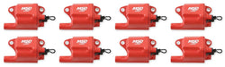 MSD Suit GM LS2/LS7 (Set Of 8) Multiple Spark Coil Kit - Red MSD82878 Autofit