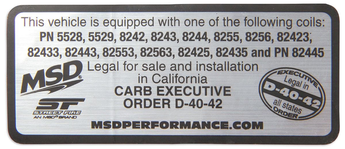 MSD Suit Late Hemi 2006-On, Set of 8 Blaster Hemi Coil-on-Plug MSD82558 Autofit
