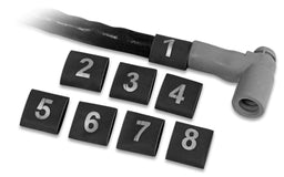 MSD Suit Leads up to 9mm, Numbered Heat Shrink Tubing Ignition Lead Cylinder Markers MSD3415 Autofit