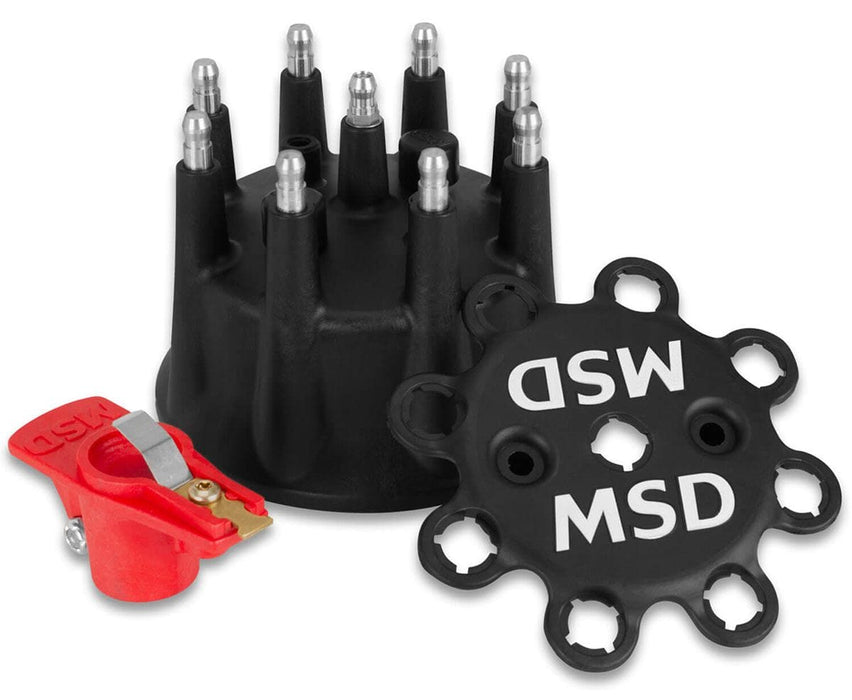 MSD Suit Pro Mag, Small Diameter Cap & Rotor Kit - Black MSD79193 Autofit