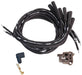 MSD Universal V8, 8mm, Black, Multi-Angle Boots, Socket Type & HEI Distri Street Fire Ignition Lead Set MSD5551 Autofit