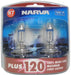 Narva Twin Pack H7 12V 55W Plus 120 Globes PJ48366BL2 Autofit