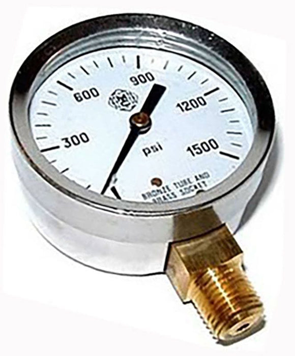 NOS 0-1500 psi. 2-1/4" Racers Nitrous Pressure Gauge NOS15931 Autofit