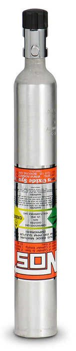 NOS 14.25" x 2" dia. With Mini Hi-Flo Valve Nitrous Bottle 10oz (Aluminium) NOS14700 Autofit