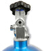 NOS 21" x 7" dia. With Hi-Flo Valve Nitrous Bottle 10-lb. (Electric Blue) NOS14745 Autofit