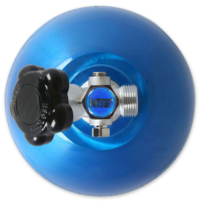 NOS 27.5" x 8" dia. With Hi-Flo Valve Nitrous Bottle 20-lb. (Electric Blue) NOS14760 Autofit