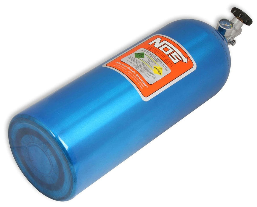 NOS 27.5" x 8" dia. With Hi-Flo Valve Nitrous Bottle 20-lb. (Electric Blue) NOS14760 Autofit