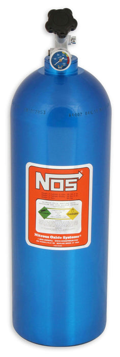 NOS 27.5" x 8" dia. With Hi-Flo Valve Nitrous Bottle 20-lb. (Electric Blue) NOS14760 Autofit