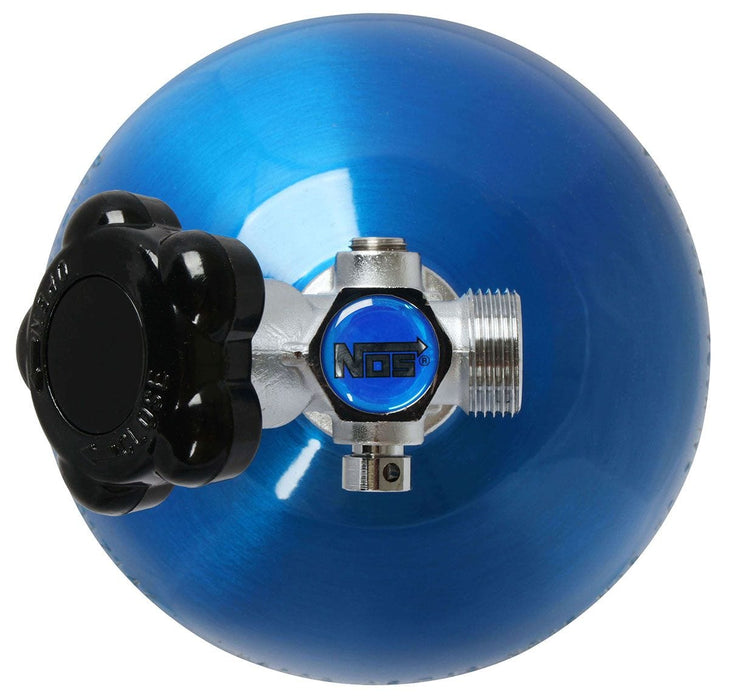 NOS 27" x 7" dia. With Hi-Flo Valve Nitrous Bottle 15-lb. (Electric Blue) NOS14750 Autofit