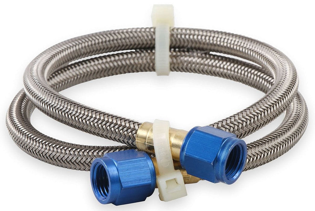 NOS 2ft. Length. With Blue Ends -4AN Stainless Steel Bradided Hose NOS15230 Autofit
