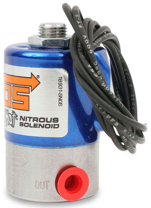 NOS 400 Horsepower. 1/4" NPT Inlet, 1/8" NPT Outlet Pro-Shot Nitrous Solenoid NOS18045 Autofit