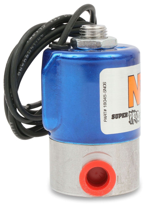 NOS 400 Horsepower. 1/4" NPT Inlet, 1/8" NPT Outlet Pro-Shot Nitrous Solenoid NOS18045 Autofit