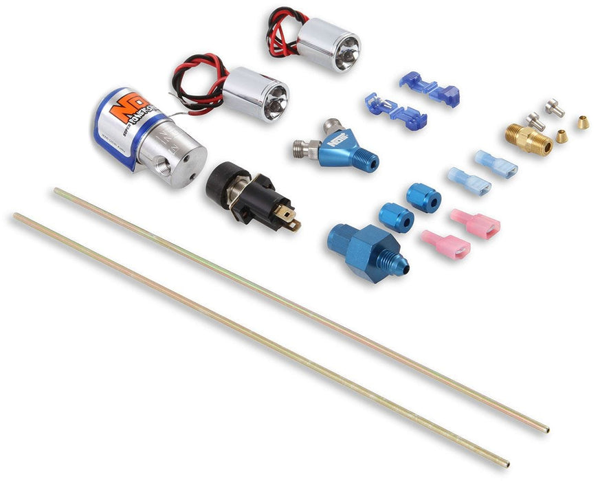 NOS -4AN Line, Blue LED Nitrous Ntimidator LED Nitrous Dual Purge Kit NOS16037 Autofit