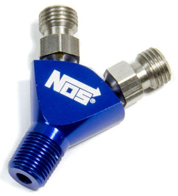 NOS Flare Jet to 1/8" NPT "Y" Fitting (Blue) NOS17255 Autofit