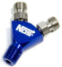 NOS Flare Jet to 1/8" NPT "Y" Fitting (Blue) NOS17255 Autofit