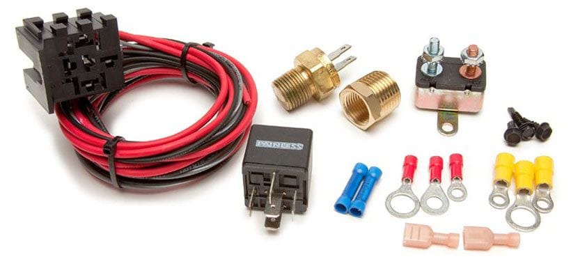 PAINLESS 195°F On/185°F Off (thread size: 3/8"-18NPT) Fan-Thom II Electric Fan Relay with Thermostatic Switch PW30102 Autofit