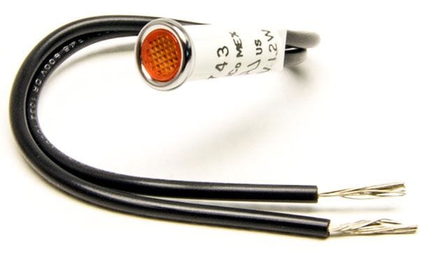 PAINLESS 5/16" Indicator Dash Light, Amber PW80203 Autofit