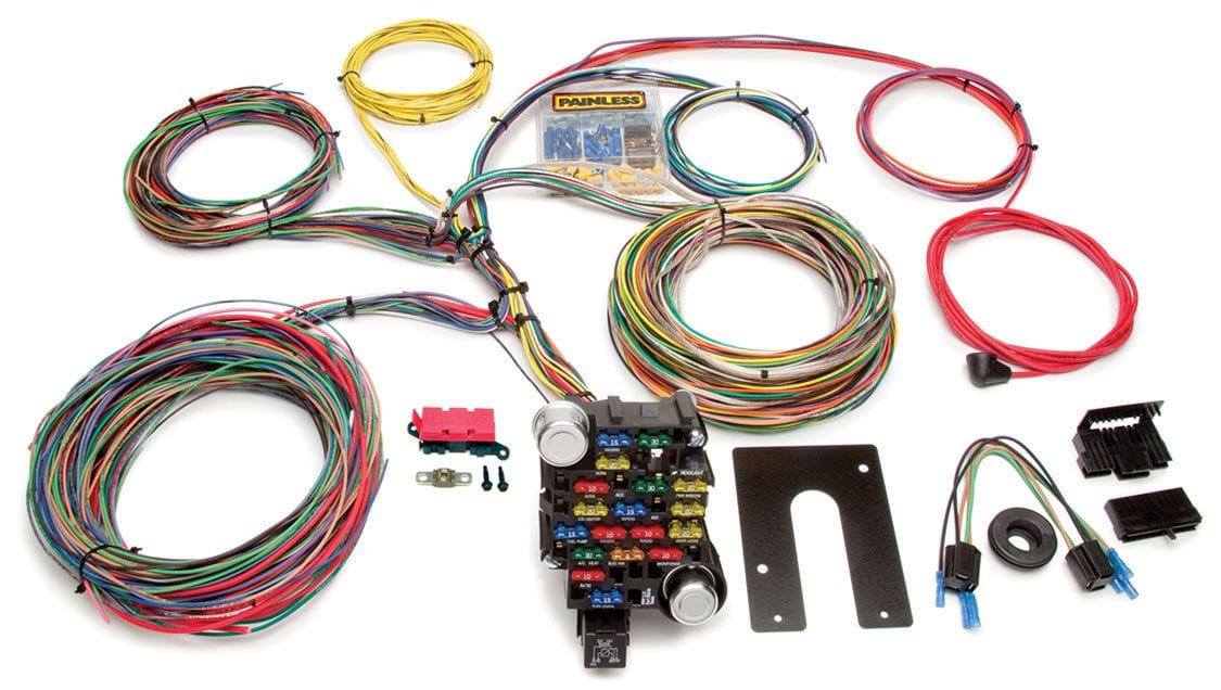 PAINLESS Non GM Column 28 Circuit Universal Harness Kit PW10202 Autofit