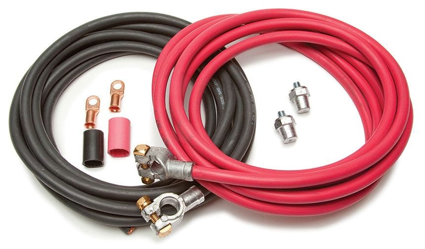 Remote Mount Battery Cable Kit - 16ft. Red & 16ft. Black Cables PW4010 ...