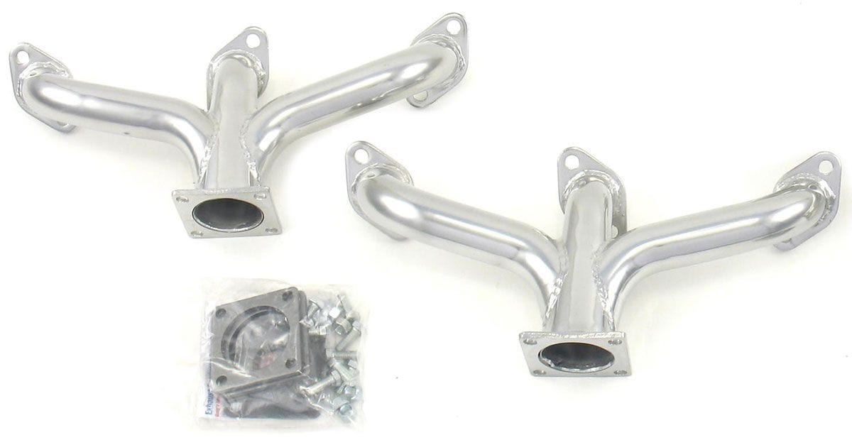 Patriot Exhaust Suit Ford Flathead 1-3/4" Primary Pipe With 2-1/2" Collector, Round P Ceramic Coated Tight Tuck Headers PATH8090-1 Autofit