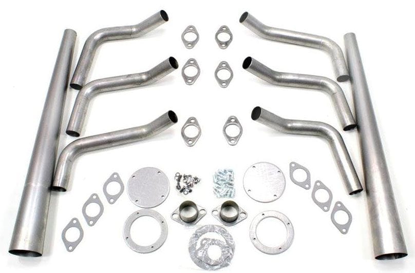 Patriot Exhaust Suit Ford Flathead 1-3/4" Primary Pipe With 3-1/2" Collector, Round P Lakester Weld-Up Header Kit PATH8475 Autofit