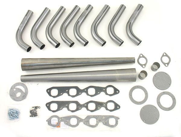 PATRIOT Suit BB Chev 1-7/8" Primary Pipe With 4" Collector, Square Port Lakester Weld-Up Header Kit PATH8003 Autofit