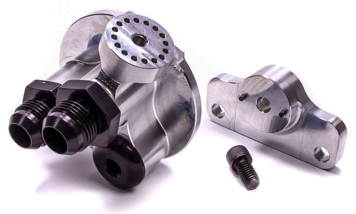 Peterson Fluid Systems Suit Chev 13/16" Filter With -10 AN Male Fittings Billet Remote Filter Firewall Mount PFS09-1301 Autofit