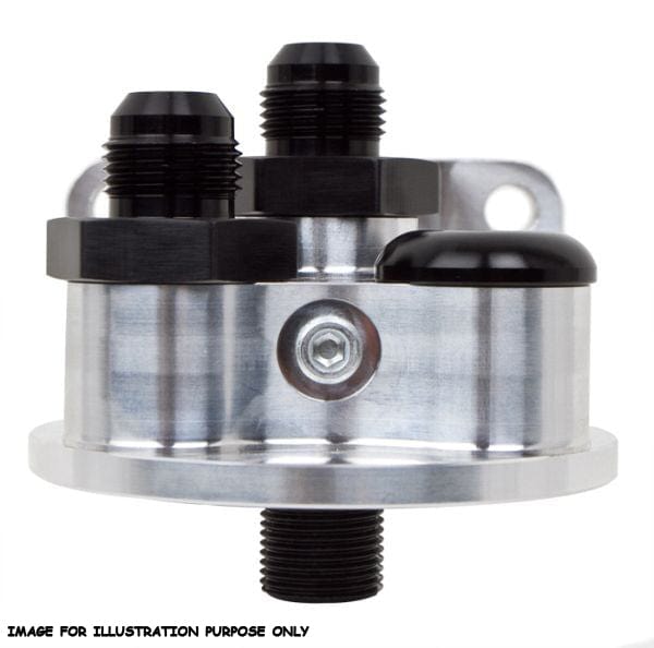 Peterson Fluid Systems Suit Chev 13/16" Filter With -12 AN Male Fittings Billet Remote Filter Firewall Mount PFS09-1302 Autofit