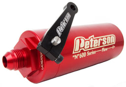 PFS -12 AN Male, 100 Micron Filter With Ball Valve, 5" X 2" 600 Series Inline Methanol Filter PFS09-0627 Autofit