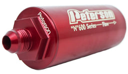 PFS 6 AN Male, 45 Micron Filter, 4.5" X 2" 600 Series Inline Fuel Filter PFS09-0611 Autofit