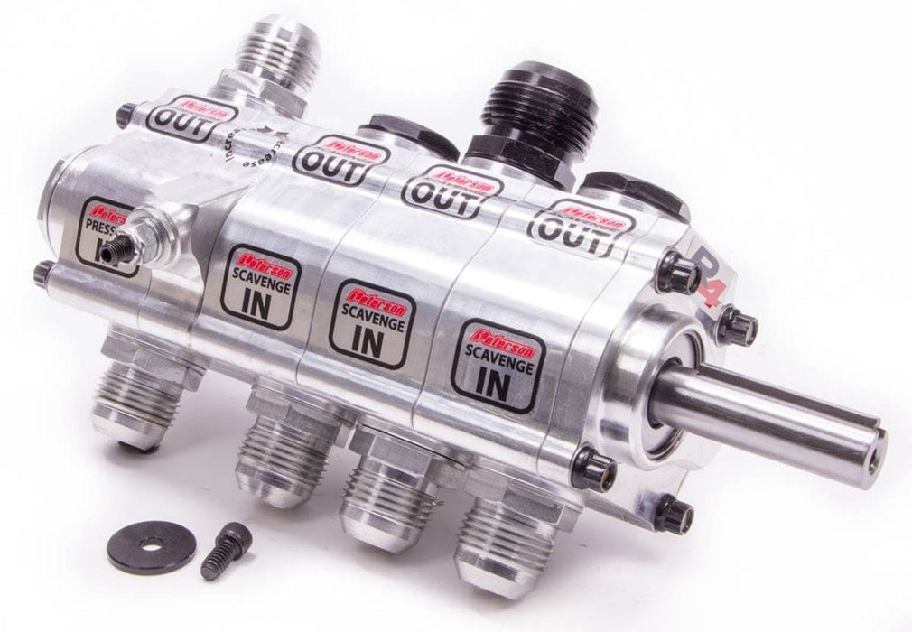 PFS Suit R/H Mount, 1.400" Scavenge, 1.400" Pressure, Rear Drive R4 3 Stage Dry Sump Pump PFS04-4024 Autofit