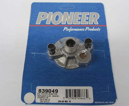 PIONEER Suit Small Block Chevy 1968-99 (except LT1), Big Block Chevy 1968-89 Oil Filter Adapter with Bypass PI839049 Autofit