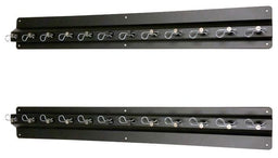 PITPAL 12 Unit Aluminium Shock Rack Black 33"W x 4.5"H x 2.75"D PIT-1037 Autofit