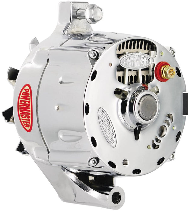 POWERMAST 100 AMP, 1 Wire, Internal Regulator, Single V Groove Pulley Chrome Ford Alternator PM8-37101 Autofit