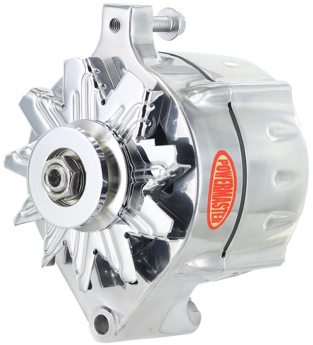 POWERMAST 100 AMP, 1 Wire, Internal Regulator, Single V Groove Pulley Polished Ford Alternator PM8-67101 Autofit