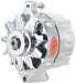 POWERMAST 100 AMP, 1 Wire, Internal Regulator, Single V Groove Pulley Polished Ford Alternator PM8-67101 Autofit