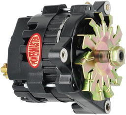 POWERMAST 100 AMP, 1 Wire, NO Pulley Black GM Racing Alternator PM8072 Autofit
