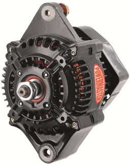 POWERMAST 100 Amps, 16 Volt, With No Pulley, 118mm Size Black GM Denso Style Race Alternator PM8136 Autofit