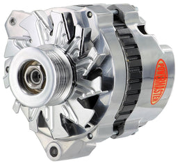 POWERMAST 140 Amps, 1-Wire, Internal Regulator With 6-Groove Serpentine Pulle y Polished GM Style CS130 Alternator PM67861 Autofit