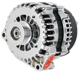 POWERMAST 165 Amps, 2 Pin VR With 6-Groove Serpentine Pulley Chrome GM Style AD Alternator PM18302 Autofit