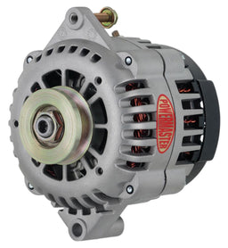 POWERMAST 1V Pully Straight Mount 6.61" AD230 Style 165amp GM Alternator, Natural Finish PM48413 Autofit