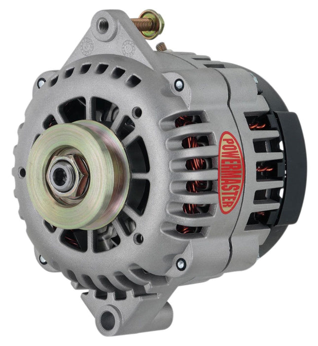 POWERMAST 1V Pully Straight Mount 6.61" AD230 Style 165amp GM Alternator, Natural Finish PM48413 Autofit